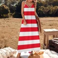 thumbnail image 3 of Aberdeen retro stripes Sleeveless Dress dress for women summer dresses for women Dress, 3 of 7