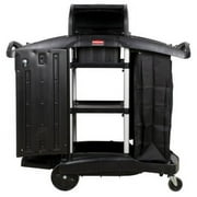 Rubbermaid Executive High Security Housekeeping Cart - Secure and Organized Housekeeping Solution