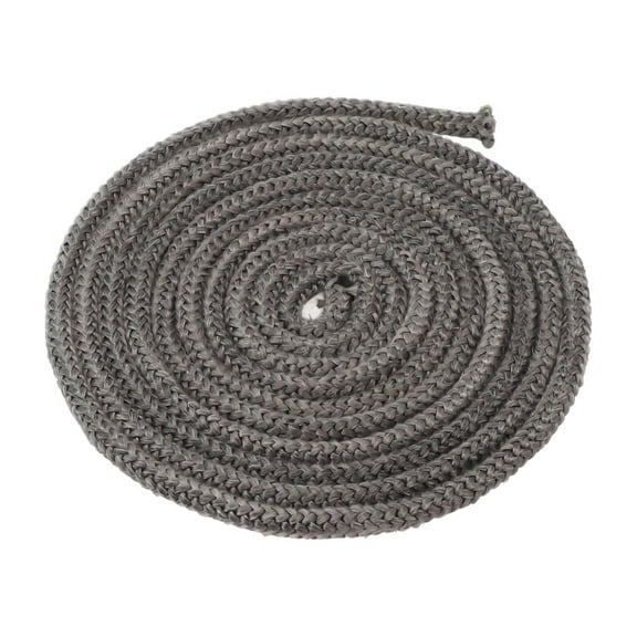 Black Fiberglass Stove Rope Seal 8mm x 300cm for Wood Burning Stove Door, Log Burner, Fireplace, Boiler, Industrial Oven - Heat Resistant Gasket for Efficient Burning