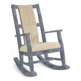 thumbnail image 1 of Rena Rocking Chair- Cushion Seat and Back- Blue Mahogany Mindy Wood, 1 of 6