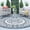 Denim Blue White, variant on Aonewoe Round Outdoor Rugs 5Ft Waterproof Patio Plastic Straw Rug Reversible Camping Carpet Indoor Outdoor Area Rug for Patio,Deck,Balcony,Picnic,Beach,Outside