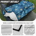 thumbnail image 5 of Yuyamidu Christmas Golf Cart Seat Covers with 4 Front Pockets Blue Snowflake Golf Cart Seat Towel Blanket Club Car Seat Cushion Covers, 5 of 7