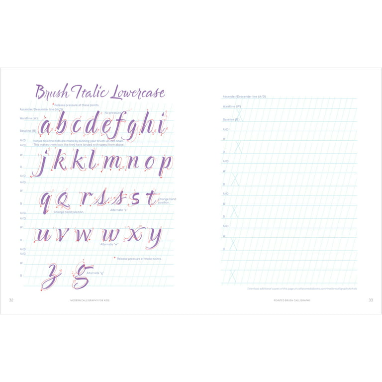 Modern Calligraphy for Kids: A Step-by-Step Guide and Workbook for Lettering Fun [Book]