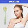 thumbnail image 5 of Vocoste 2 Pcs Back Scrubber Body Brush with Bristles and Loofah Shower with Long Handle for Bath Green, 5 of 7