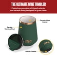 thumbnail image 3 of RTIC Happy Hour 12 oz Ceramic Lined Wine Tumbler, Dark Pine, 3 of 10
