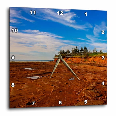 3drose, Prince Edward Island Shoreline, 10x10 Wall Clock