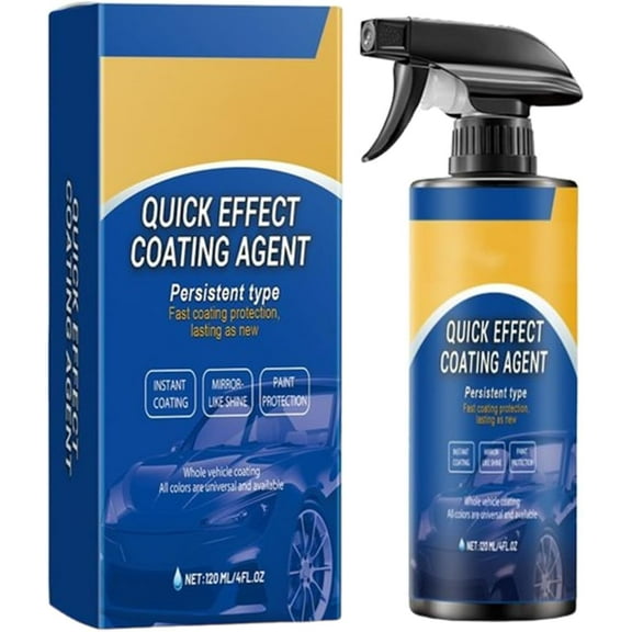 Advanced Car Quick-acting Coating Agent Spray,2025 New Quick Effect Coating Agent, Multi Functional 3 in 1 High Protection Quick Car CoatingSpray, Restore Car Shine and Long-Lasting Protection (1pc)