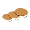 thumbnail image 4 of 3x Cake Stand Action Figura Figura de juguete Platos de exhibición de postres Pantallas de cupcakes de la cocina para hornear de cumpleaños minoristas Oro, 4 of 8