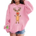 thumbnail image 3 of Mercatoo Boys Girls Christmas Reindeer Sweatshirt with Pocket Teen Cute Hoodies Long Sleeve Pullover Shirts Cotton Clothes, 3 of 5