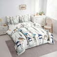 thumbnail image 3 of Castle Fairy Child Christmas Snowman 7-Piece Twin Bedding Sets,Kawaii Owl Bedding Comforter Set,Tree Branches Breathable Sheet Sets,Microfiber Bedroom Decor, 3 of 8
