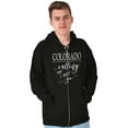 thumbnail image 5 of Colorado is Calling and I Must Go Zip Hoodie Sweatshirt Women Brisco Brands S, 5 of 6