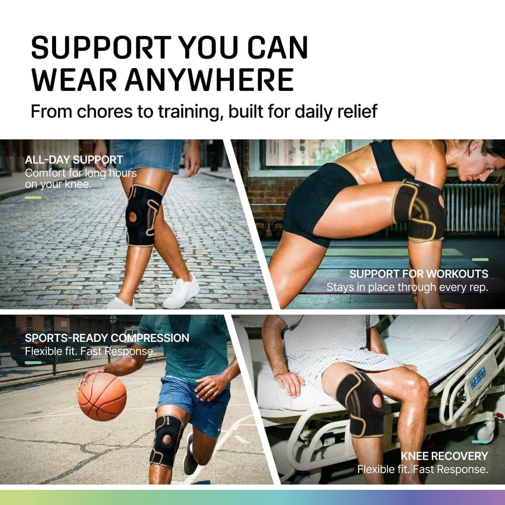 MODVEL Donut Knee Brace With Strap Copper (Large)