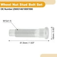 thumbnail image 4 of 5 Pcs M12x1.5 Wheel Lug Stud for Buick Regal 1987/1995-1996/1998-2004 Front Rear Wheel Stud Bolt Set No.9595178/9590475 Alloy Steel Silver Tone, 4 of 7