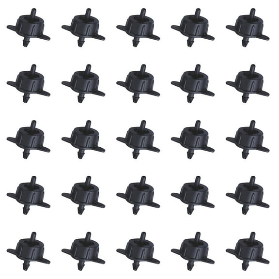 Masteelf 50Pcs Mini Pressure Compensation Drippers for Lawn and Potted Irrigation PP POM Material