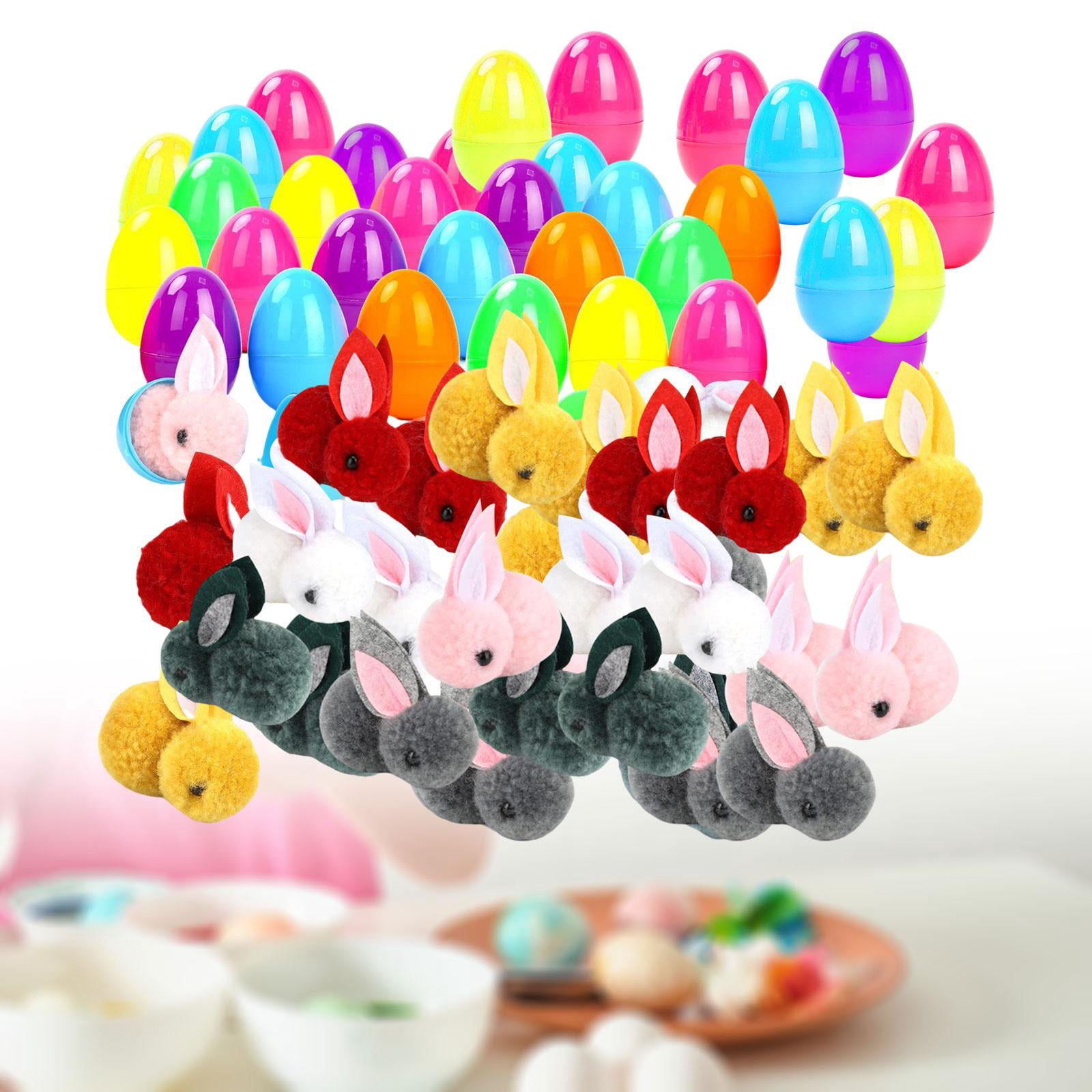 Sharprepublic Easter Eggs with Easter Bunnies Fun Animal Toys for Goodie Bag Fillers 38 Bunny Eggs