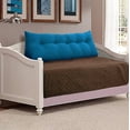 thumbnail image 1 of WOWMAX Large Bolster Triangular Reading Backrest Positioning Support Wedge Pillow Headboard for Day Bed Bunk Bed RV/Trailer with Removable Cover Royal Blue 59x8x20inch, 1 of 7