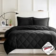 thumbnail image 6 of Cotton Bedding Set King 3M Scotchgard Diamond Quilting Reversible Down Alternative Comforter Set,Bed In A Bag, 6 of 8