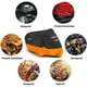 thumbnail image 2 of Funda para Motocicleta Favoto Negro Naranja Tela Oxford Resistente con Reflectores y Protección Sola, 2 of 7