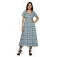 thumbnail image 1 of Moomaya Robe Longue Indienne Imprimée Kurti Robe Tunique en Coton pour Femmes, 1 of 6