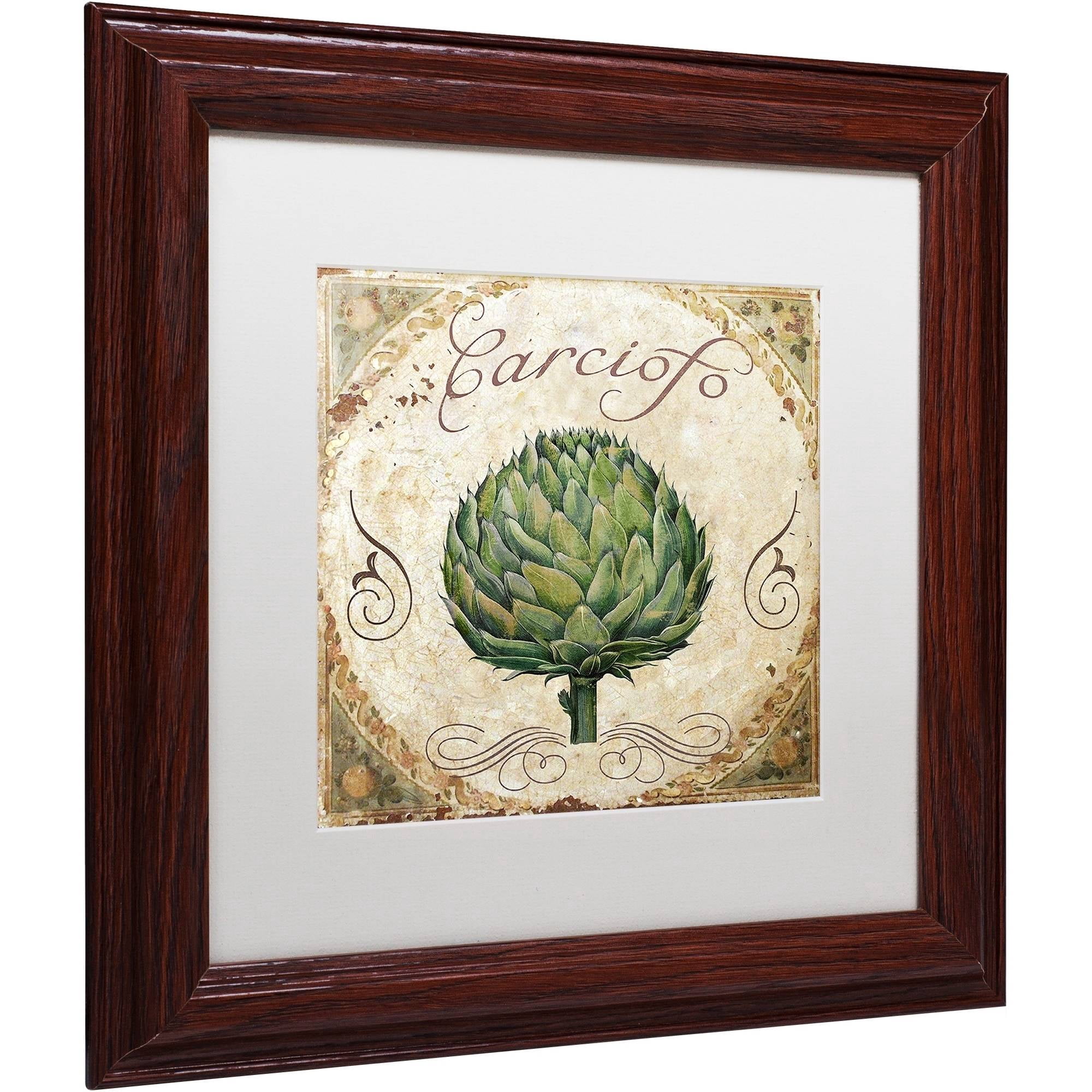 Trademark Fine Art "Mangia III" Canvas Art by Color Bakery White Matte, Wood Frame