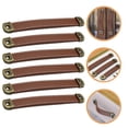 thumbnail image 3 of 6pcs Leather Pull Handles Dresser Handles Drawer Pulls Cabinet Cupboard Door Pulls, 3 of 9