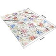 thumbnail image 4 of Pioneer Flower Floral Print Pattern Blanket,Comfortable Soft Lamb Wool Throw Blanket,All Season,Warm Lightweight Blankets for Sofa Bed Couch Living Room Chair,60"x80", 4 of 4