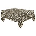 thumbnail image 2 of BSDHOME Brown Leopard Print Tablecloth 60x104 Inches, Animal Fur White Tablecover Desk Table Cloth Cover for Party Decor, 2 of 5