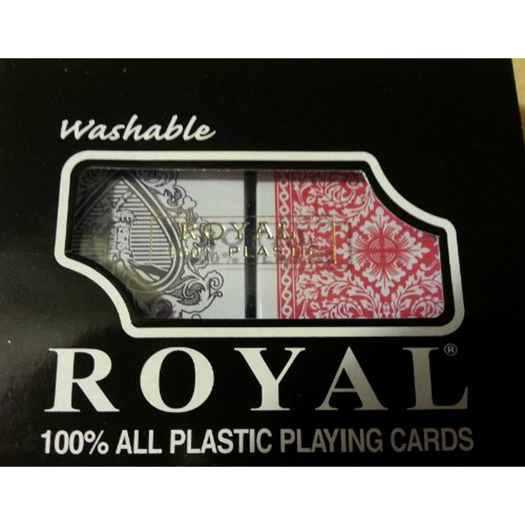 Royal Playing Cards 100% All Plastic Card, 1 Set Double-Deck Brand