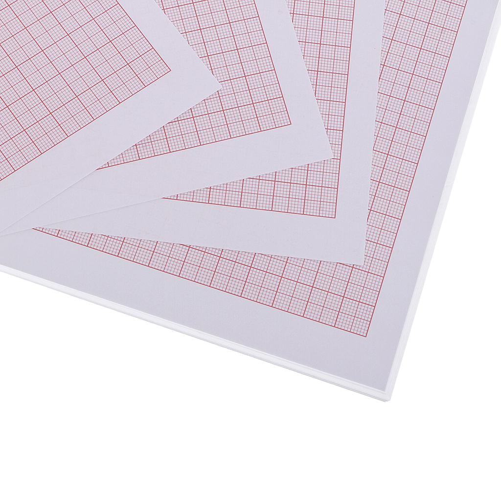 Milageto 100 Piece A4 Accurate Coordinate Paper Graph Paper Grids Science Square Paper
