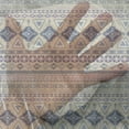 thumbnail image 3 of Ethnic Tulle Curtains with Rod Pocket, Antique Detailed Borders National Cultural Ornament Pattern, Sheer Drape for Wedding Party 2 Panels, 7 Sizes, Eggshell and Blue, by Ambesonne, 3 of 3
