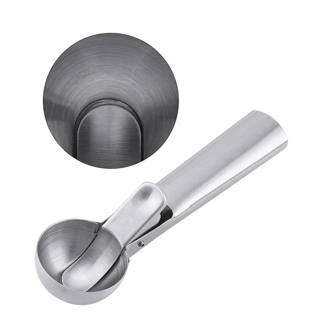 Cream Scoop,Stainless Steel Ice Cream Spoon Fruit Spoon Melon Baller Scoop Kitchen Tool