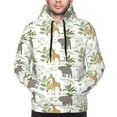 thumbnail image 4 of Hoodies for Men - Jungle Animal Long Sleeve Comfrt Men'S Fashion Hoodies & Sweatshirts, Sweatshirts for Men Hoodies Pullover Clothing Clothes with Pouch, 4 of 7