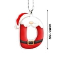 thumbnail image 3 of Luoshdecor Christmas Tree Ornaments Initial,Personalized Santa Claus Style Alphabet Pendant Decorations,Suitable for Xmas Gift Giving,(D), 3 of 6