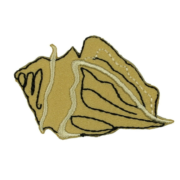 ID 0335 Beach Seashell Patch Tropical Ocean Craft Iron On Badge Applique