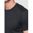 thumbnail image 2 of RBX Active Men's Quick Dry Shadow Stripe Crewneck Performance Workout Tee, 2 of 10