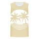 thumbnail image 3 of Hombres Moda Casual sin Mangas Impresión Suéter Cuello Redondo Tanque Deportivo, 3 of 4