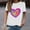 White, variant on Baqcunre Valentine'S Day Shirts For Women New Summer Simple Love Printed Round Neck Short Sleeved T Shirt Casual Top(Black S-3XL),Womens Tops Graphic Tees For Women Shirts For Women Womens Clothes