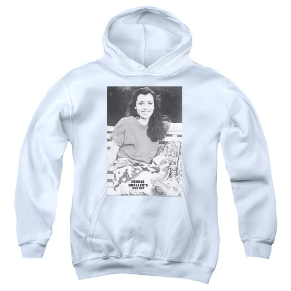 Ferris Bueller Sloane Youth Pullover Hoodie Sweatshirt White