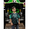 thumbnail image 5 of Monster Jam Boys Graphic Baseball Button Down Jersey with Short Sleeves, Sizes 4-12, 5 of 8
