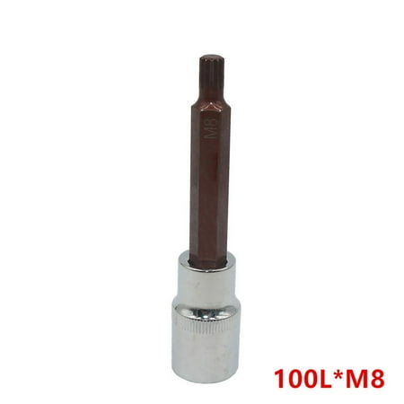 

1PC 1/2inch Alloy Torx Screwdriver Bit 12 Point Socket Bits M5- M12 55/100mm