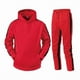 thumbnail image 1 of Conjunto de chándal con capucha para hombre, conjunto deportivo de 2 piezas con capucha, para correr y trotar., 1 of 5