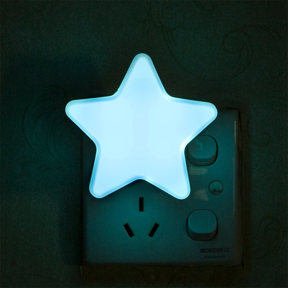 Mini Star Nursery Wall Light Plugin LED Bedside Lamp Night Lamp with