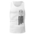 thumbnail image 4 of Ierhent Patriotic Tank Tops for Men Men's Tech Stretch Tank T-Shirt(Y-White,XXL), 4 of 4