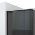 thumbnail image 2 of DreamLine Mirage-X 56-60 in. W x 72 in. H Frameless Sliding Shower Door in Satin Black with Smoke Gray Glass, 2 of 5