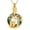 Gold/Blue, variant on Sisters on the Swing Tree of Life Circle Urn Pendant Cremation Jewelry for Ashes Keepsake Memory Necklace Memorial Jewelry