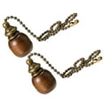 thumbnail image 5 of ORDDIART Retro Wooden Pull Chain Ceiling Light 2Pcs 12.0X1.4X1.0In, 5 of 6