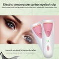 thumbnail image 4 of Opvise Electric Eyelash Curler Long Lasting Curl No Lash Damage Smart Temperature Control Temperature-sensitive Silicone Film Heated Eyelash Clip for Women Pink, 4 of 8
