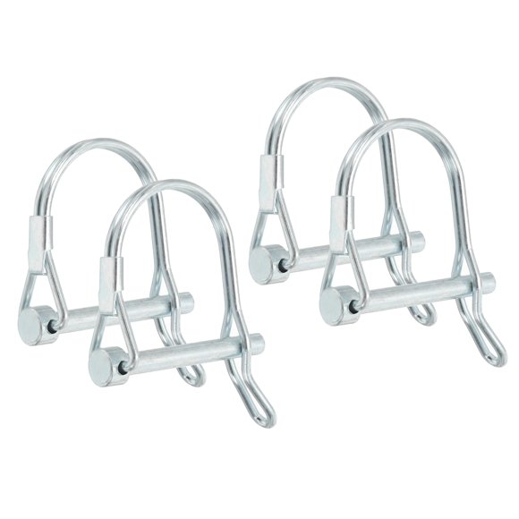 Uxcell Shaft Locking Pin W Ear Safety Coupler Pin Pto Pin Round Arch Wire Retainer 3/16x1-3/16x1.1"(D*L*IW) 4