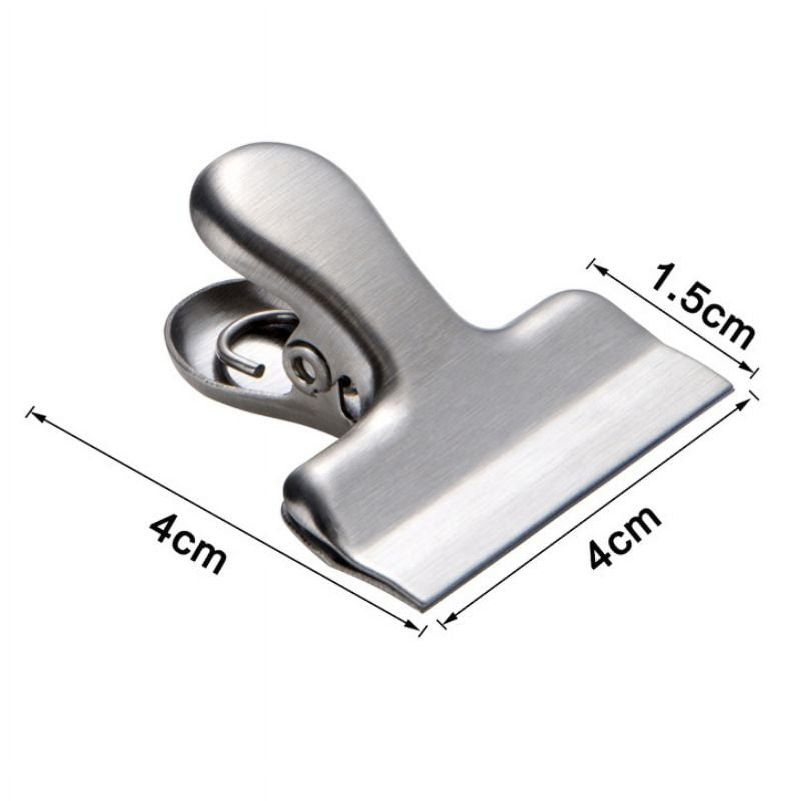 8pcs Set Metal Chip Bag Clips Universal Home Kitchen Food Snack Clips  Stainless Steel Snack Bag Sealing Clip Clamp 6.5x5.5cm - AliExpress