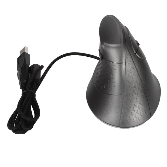 Wired Ergonomic Vertical Mouse, 7 Programmable Buttons 1200/1600/2400/3200/4800/7200DPI Adjustable, RGB 11 Lighting Modes for PC Gamers